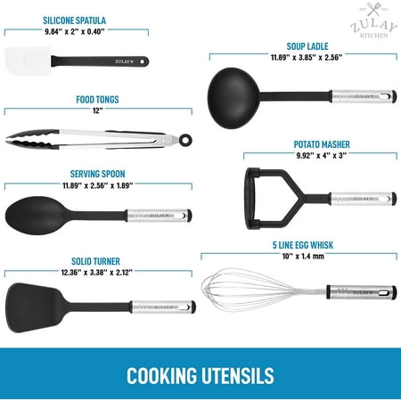 utensils nylon zulay stainless