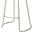 thumbnail image 4 of Counter Stool with Leatherette and Metal Sled Base, Black and Silver- Saltoro Sherpi, 4 of 5