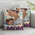 thumbnail image 3 of SHANXI Mom Gifts World’s Most Awesome Mom Quote Print Pillow Covers Home Decoration Pillowcases 18 x 18 Inch for Mother’s Day, Best Gifts for Mom’s Birthday，M0m Gifts (Happy Mother's Day 3) 12x12in, 3 of 5
