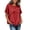 Wine, variant on TGSLY Fringe Trim Linen Tops for Women Lightweight Soft Crew Neck Solid Color T-Shirt Relaxed Fit Dressy Casual Short Sleeve Blouses S