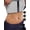 Silver, variant on Zipper Sweat-Wicking Seamless Sports Waist Shaper, Comfortable Compression for Tummy Control & Shaping