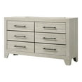 thumbnail image 3 of Furniture of America Baurke Modern 6-Drawer Dresser, Light Gray, 3 of 6