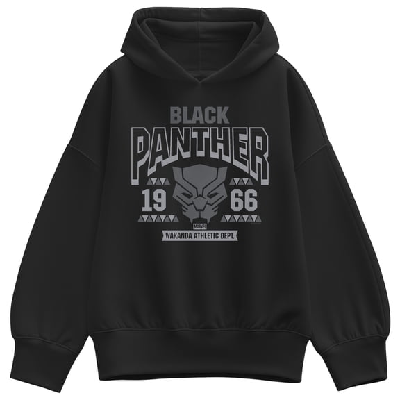 Marvel - Black Panther Collegiate - Women's Oversized Fleece Hoodie Sweatshirt