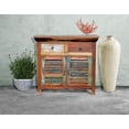 thumbnail image 2 of Marina del Rey Chest with 2 Slatted Doors, 2 Drawers made from Recycled Teak Wood Boats, 2 of 4