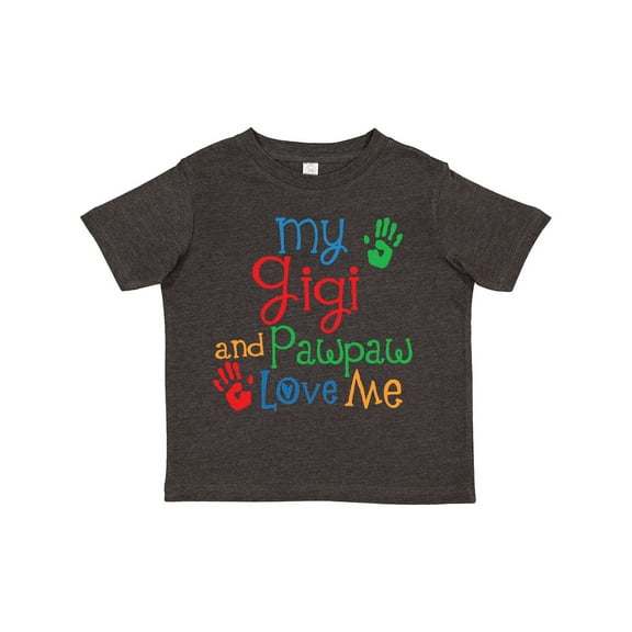 Inktastic My Gigi and Pawpaw Love Me Boys or Girls Toddler T-Shirt
