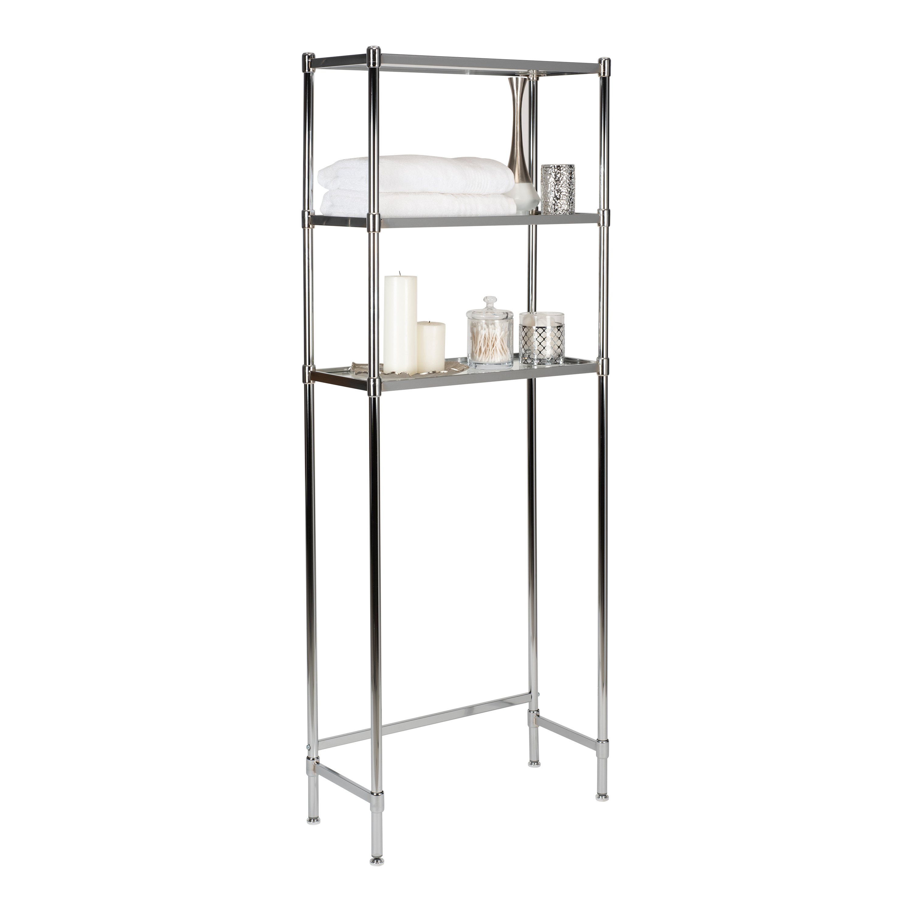 Organize It All 3 Tier Glass Shelf Space Saver - image 4 of 7