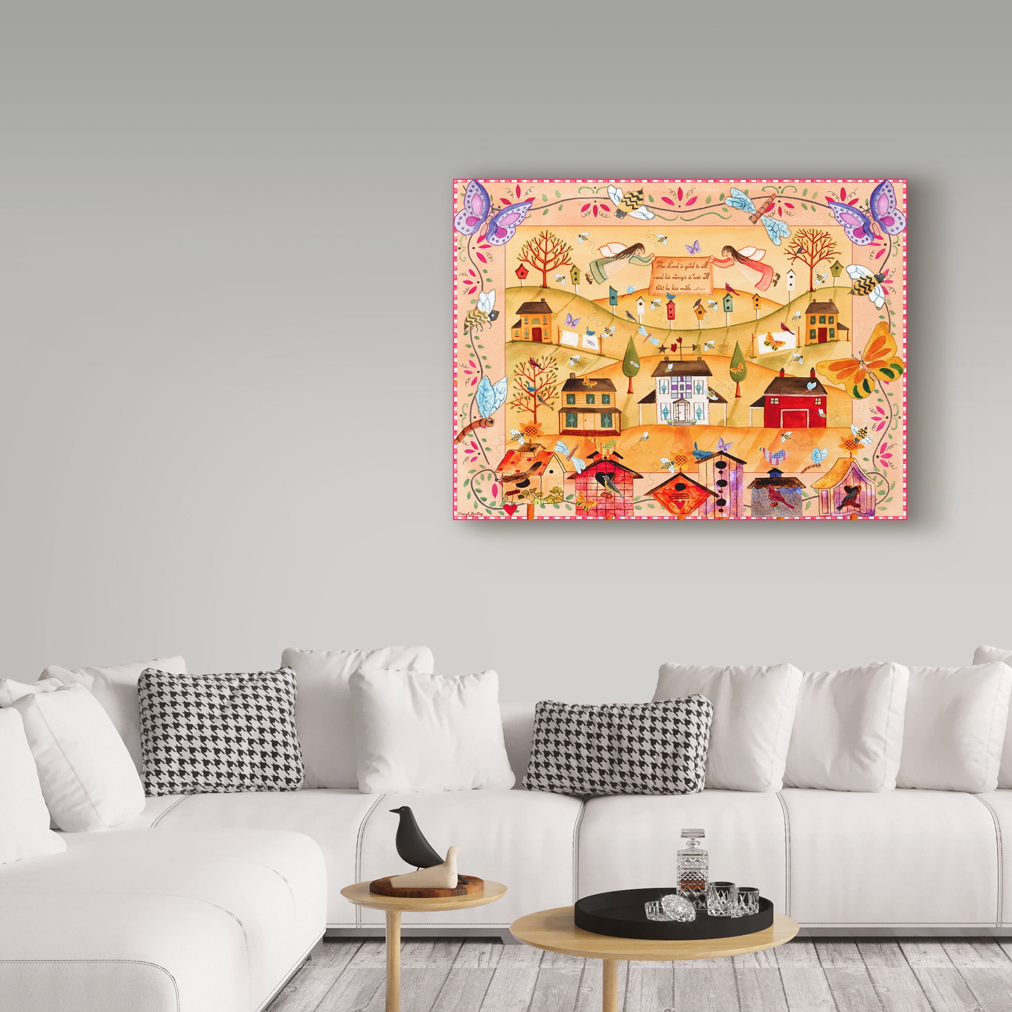 Trademark Fine Art 'The Lord Is Good To All' Canvas Art by Cheryl Bartley