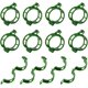 thumbnail image 1 of 200 st plantstöd clips trädgård plast tomat clips för klätterväxter, vinrankor spaljé, blomma, grönsak, stam, burar, snöre ansluter (grön), 1 of 4