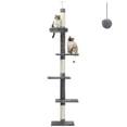 thumbnail image 1 of Cat Tower PETEPELA, del suelo al techo, de 5 niveles, con rascador, 1 of 7