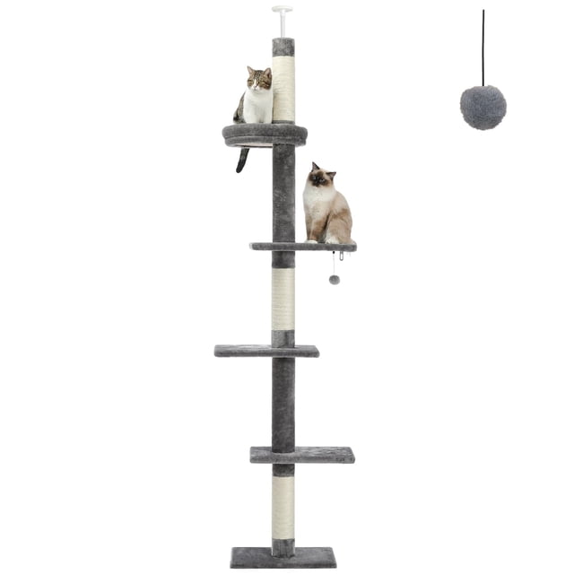 Cat Tower PETEPELA, del suelo al techo, de 5 niveles, con rascador