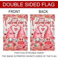 thumbnail image 3 of Valentines Day Garden Flag, Valentine Garden Flag 12x18 Double Sided, Happy Valentine''s Day Gnomes with Love Heart Roses Burlap Vertical Yard Flag for Home Lawn Outdoor Decorations, 3 of 6