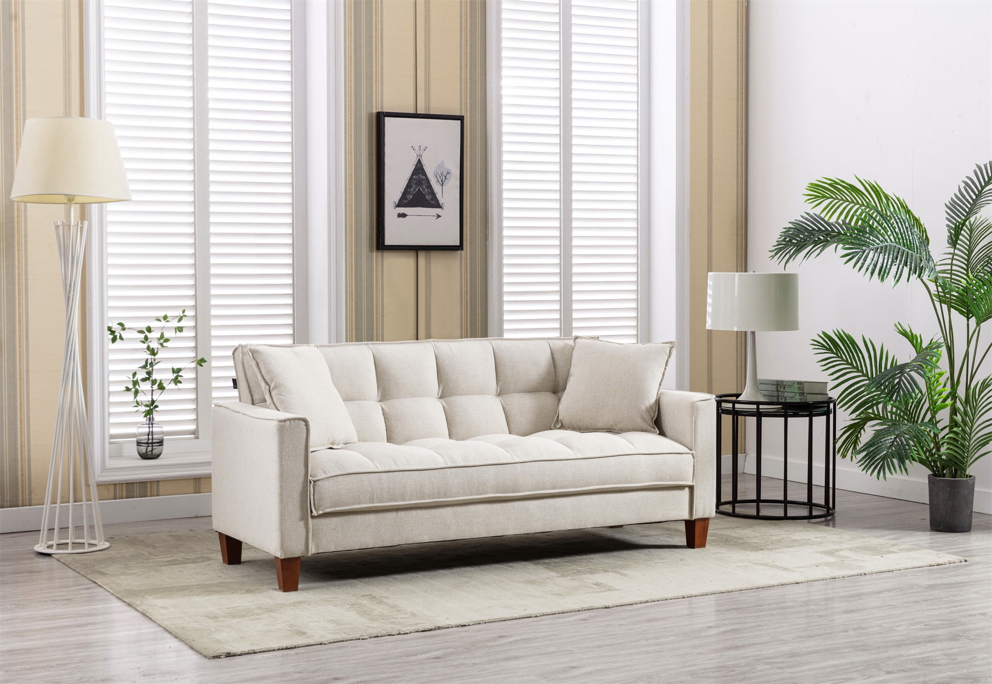 Modern Loveseat Sofa, Small Couch Sofas for Small Spaces, Upholstered