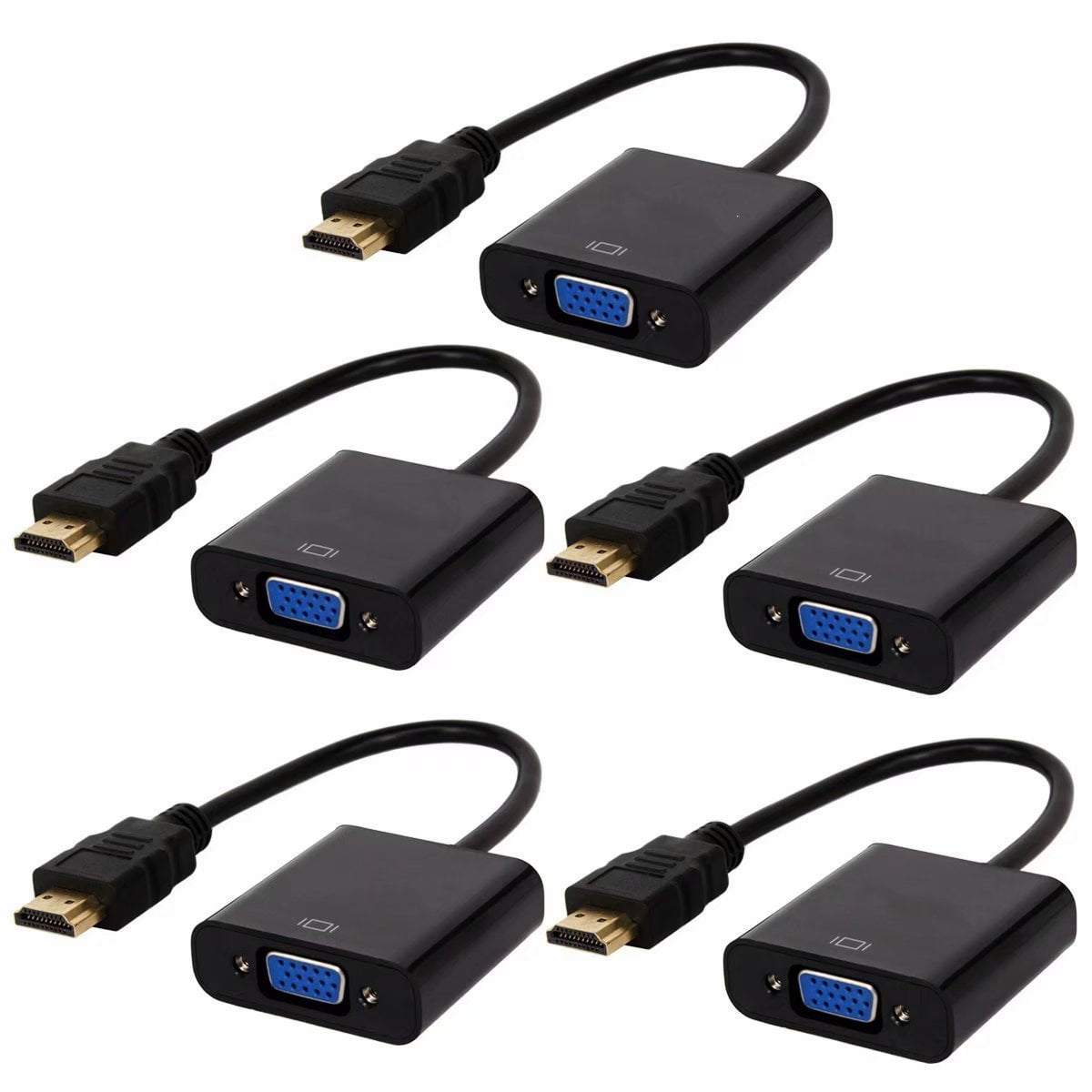 HDMI to VGA,GoldPlated HDMI to VGA Adapter (Male to Female) for