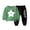 Green, variant on Odeerbi Kids Boys Girls Winter Warm Fleece Sweatsuits Two Piece Outfits Set Solid Color Hoodie Jogger Pants Set Children Velvet Casual Tracksuit Green