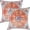 Orange Blue, variant on Brown Blue Pillow Covers 12x20 Inch Set of 2, Boho Throw Pillow Covers Velvet Carpet Pattern Decorative Lumbar Pillowcase Ethnic Design Farmhouse Cushion Case for Sofa Couch Outdoor Decor