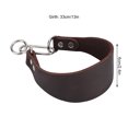 thumbnail image 4 of Pet Collar Durable Portable Widen Pet Collar For Small Dog Greyhound Whippet With Rivet Fixing Brown, 4 of 8
