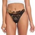 thumbnail image 1 of Balery Western French Bulldog Cowboy Tangas de Algodón para Mujer con Estampado – Ropa Interior Sexy, Transpirable, G-string-X-Small, 1 of 6