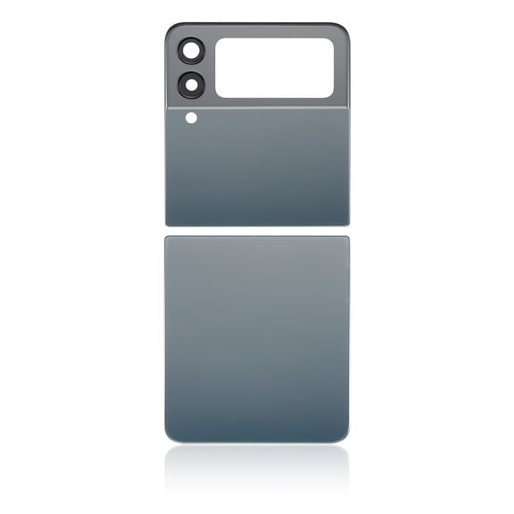 Replacement Back Cover Glass With Camera Lens Compatible For Samsung Galaxy Z Flip 3 5G (Aftermarket Plus) (Green)