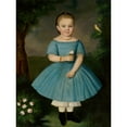 thumbnail image 2 of Peter Michal Bohúň 15x18 Gold Ornate Wood Frame and Double Matted Museum Art Print Titled - Little Girl with a Rose (1860-1865), 2 of 4