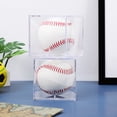 thumbnail image 2 of 2pcs Baseball Display Case Baseball Storage Box Clear Display Case Protective Baseball Display Holder, 2 of 8
