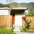 thumbnail image 3 of Metal Garden Arch W55'' x H94.5'' Garden Arbor Trellis Climbing Plants Support Rose Arch Outdoor Arch White, 3 of 9