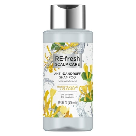 RE-fresh Scalp Care Shampoo Anti-Dandruff Honeysuckle & Cleanse Salicylic Acid 13.5 (Best Shampoo For Acne Skin)
