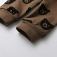 thumbnail image 6 of Newborn Infant Baby boy Clothes Long Sleeve Bear Style Hooded Tops Long Pants Outfits Set Brown 3-6 Months, 6 of 6