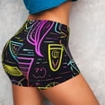 thumbnail image 5 of Yiaed Neon Bar Drinks Print Women's Athletic Shorts Running Shorts Sporty Short High Waisted Elastic Workout Shorts for Yoga Gym Running & Sports -XX-Large, 5 of 8