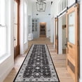 thumbnail image 7 of YOUFORTONG 2x7 Washable Hallway Runner, Oriental Farmhouse Non-Slip Ultra Soft Rug,Stain Resistant Carpet for Entryway Kitchen Living Room Bedroom,Black, 7 of 7