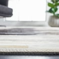 thumbnail image 4 of SAFAVIEH Studio Leather Vasilis Striped Runner Rug, Grey/Brown, 2'3" x 7', 4 of 11