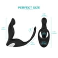 thumbnail image 2 of Vibrador negro con 9 modos de vibración, masaje de próstata, clímax fálico, juguete sexual para hombres, 2 of 9