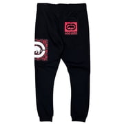 Ecko Unltd Mens Sweatpants Embroidered Logo Patch Fleece Jogger (X-Large, Black)