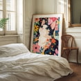 thumbnail image 3 of Floral Patchwork Cat - Painting Cat Floral Modern Art Pop Art Animal Flowers Whimsical Unframed Wall Art Print 12 x 16 inches, 3 of 13