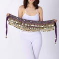 thumbnail image 1 of Bufanda de cadera Yinane con Lentejuelas Morado oscuro, 1 of 8