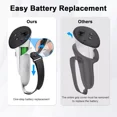thumbnail image 4 of For Mate Quest 3 VR Controller Grip Cover Strap One-step Battery Cover VR Accessories, 4 of 7