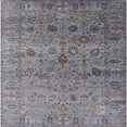 thumbnail image 1 of Ahgly Company Indoor Square Mid-Century Modern Carbon Gray Oriental Area Rugs, 6' Square, 1 of 6