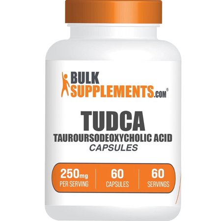 BulkSupplements TUDCA (Tauroursodeoxycholic Acid) Capsules - 500mg per Serving (60 Capsules - 30 Servings)