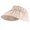 Khaki, variant on Unisex Foldable Wide Brims Empty Top Hat Hot Day Outdoor Hat Adjust Head Size Sun Hat for Friend Families Camping