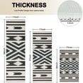 thumbnail image 4 of Boho Black and White Diamond Central Ethnic Pattern Kitchen Rugs Sets Of 3,Kitchen Runner Rugs Non Skid Washable,Decorative Kitchen Floor Mats for Kitchen,Sink,Laundry,17"x30"+ 17"x47" + 17"x59", 4 of 6