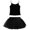 Black, variant on inhzoy Girls Sparkle Ballet Dance Dress Cami Tank Top with Tutu Skirt