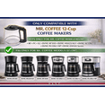 thumbnail image 3 of 12 Cup Coffee Carafe Replacement Compatible with Mr. Coffee – Fits RF, LM, PC, SC Series – Glass Coffee Pot, Easy Pour, Heat Resistant, 3 of 5