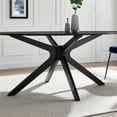 thumbnail image 6 of Modway Traverse 71" Oval Modern Rubberwood Dining Table in Black, 6 of 7