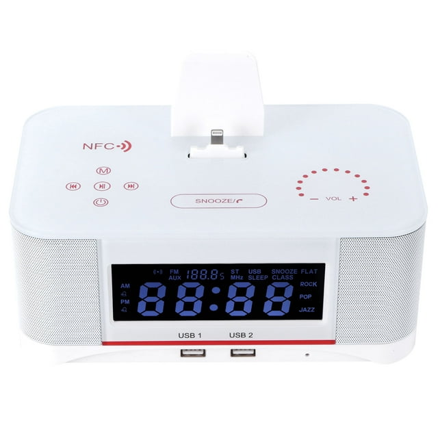 Altavoz inalámbrico, despertador inalámbrico Bluetooth despertador altavoz despertador resistente y resistente Jadeshay A
