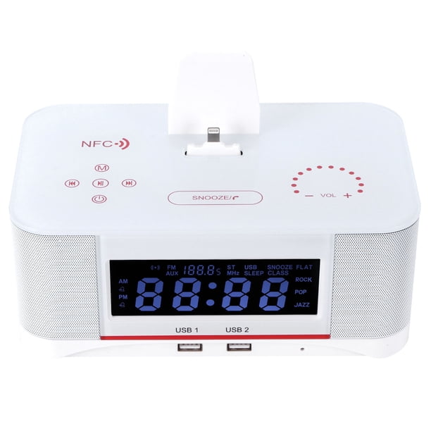 Altavoz inalámbrico, despertador inalámbrico Bluetooth despertador altavoz despertador resistente y resistente Jadeshay A