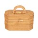thumbnail image 1 of Caja de almacenamiento de ratán tejida a mano con asa, contenedor de té, comida, canasta de picnic, pan, fruta, caja de adorno, como se muestra, como se muestra, 1 of 5