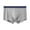 Mens Underwear Gray, variant on Mens Underwear Boxer Briefs Casual Solid Color Mid Waisted Stretchy Slim-Fit Breathable Athletic Workout Support Boxers