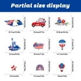 thumbnail image 5 of Patriotic Window Clings 9Sheets Vinyl Stickers 4th of July Decorations for Indoor Home Glass（11.8×7.87in）, 5 of 6