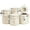 White, variant on 4-Piece Airtight Ceramic Canisters Set with Wooden Spoons & Chalk Labels - White Kitchen Storage