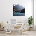 thumbnail image 2 of Stupell Industries Serene River Water Scene Foggy Mountains , 30 x 30, Design by Carol Robinson, 2 of 6