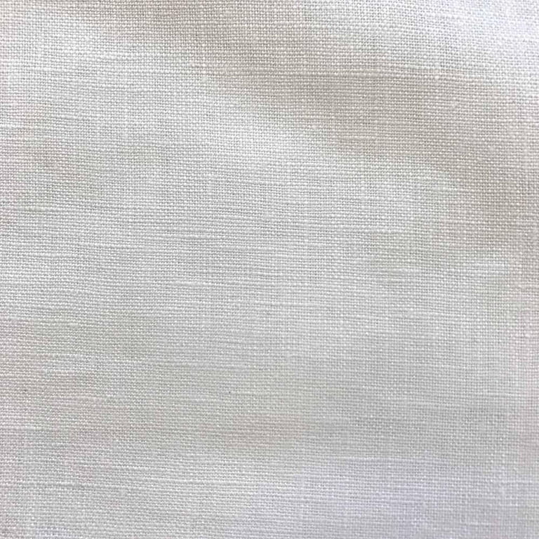 Linen Fabric 60 Wide Natural 100% Linen By The Yard (White)